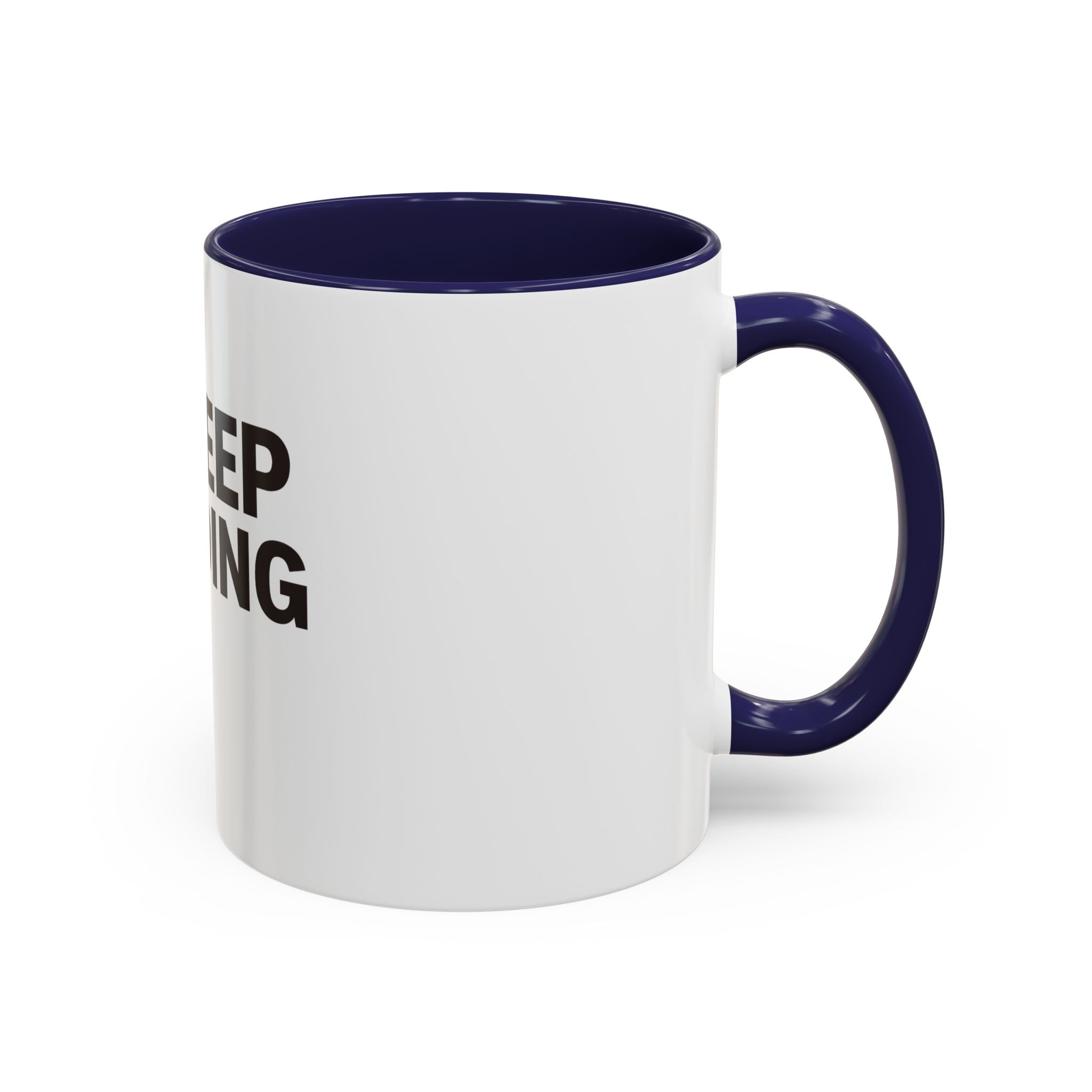 Keep Going Peace & Heart Accent Coffee Mug — Motivational Tea Cup for Encouragement