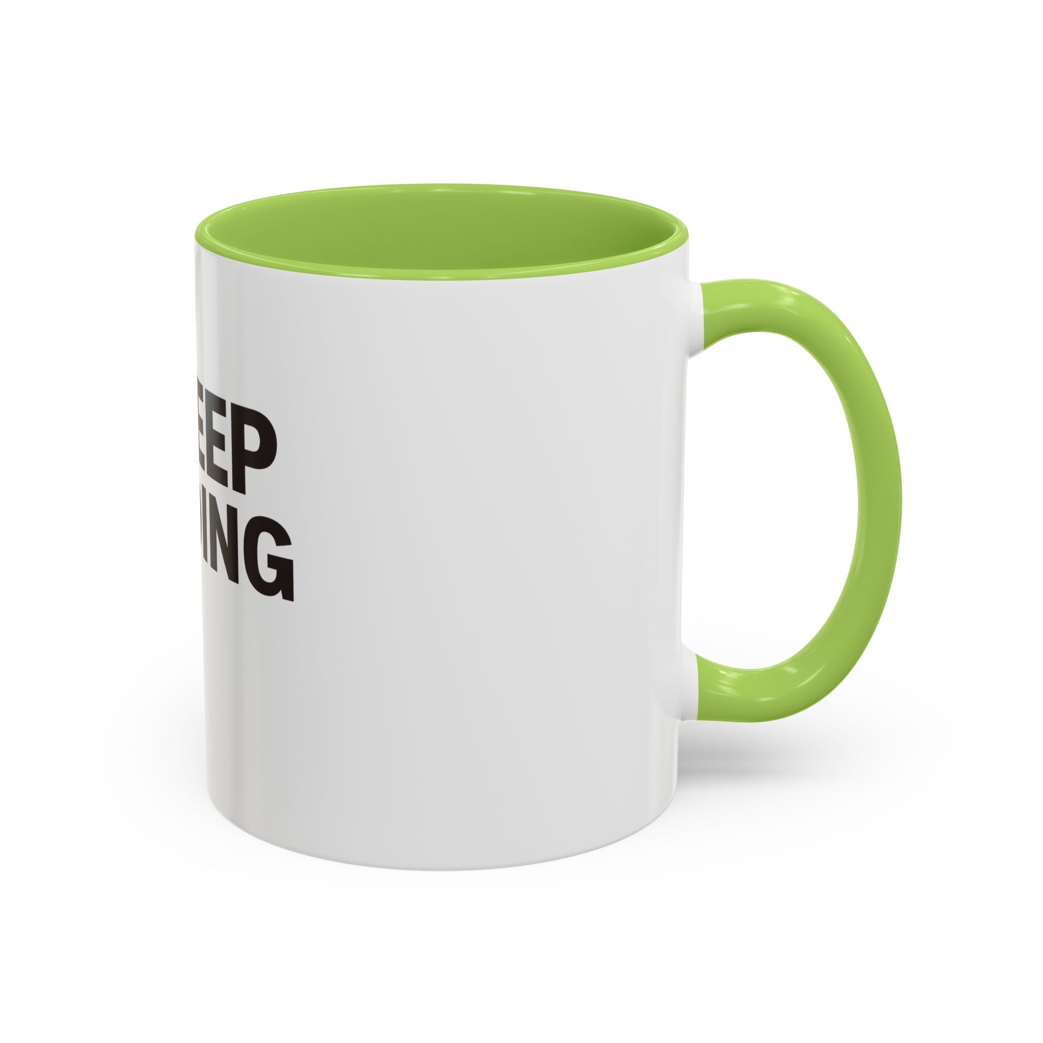 Keep Going Peace & Heart Accent Coffee Mug — Motivational Tea Cup for Encouragement
