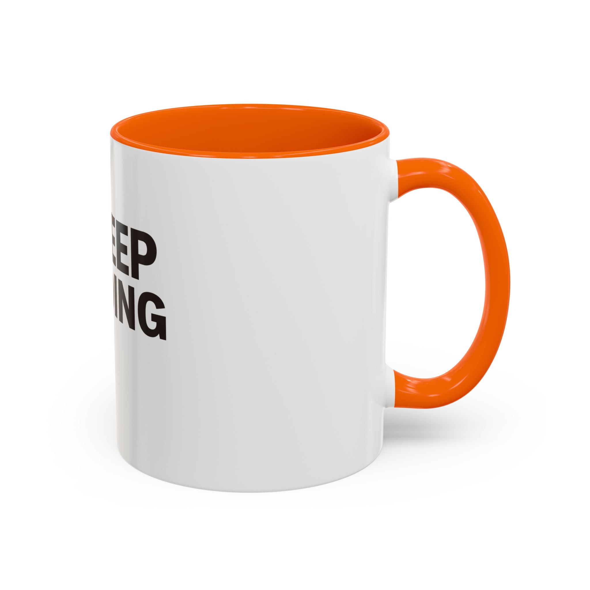 Keep Going Peace & Heart Accent Coffee Mug — Motivational Tea Cup for Encouragement