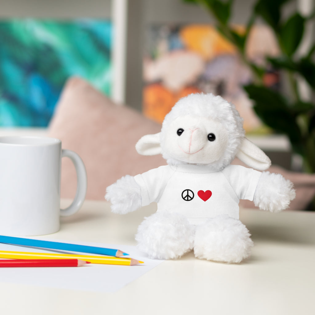 Peace and Heart Plush Friends — Inspirational Plush with 'Keep Going' Tee