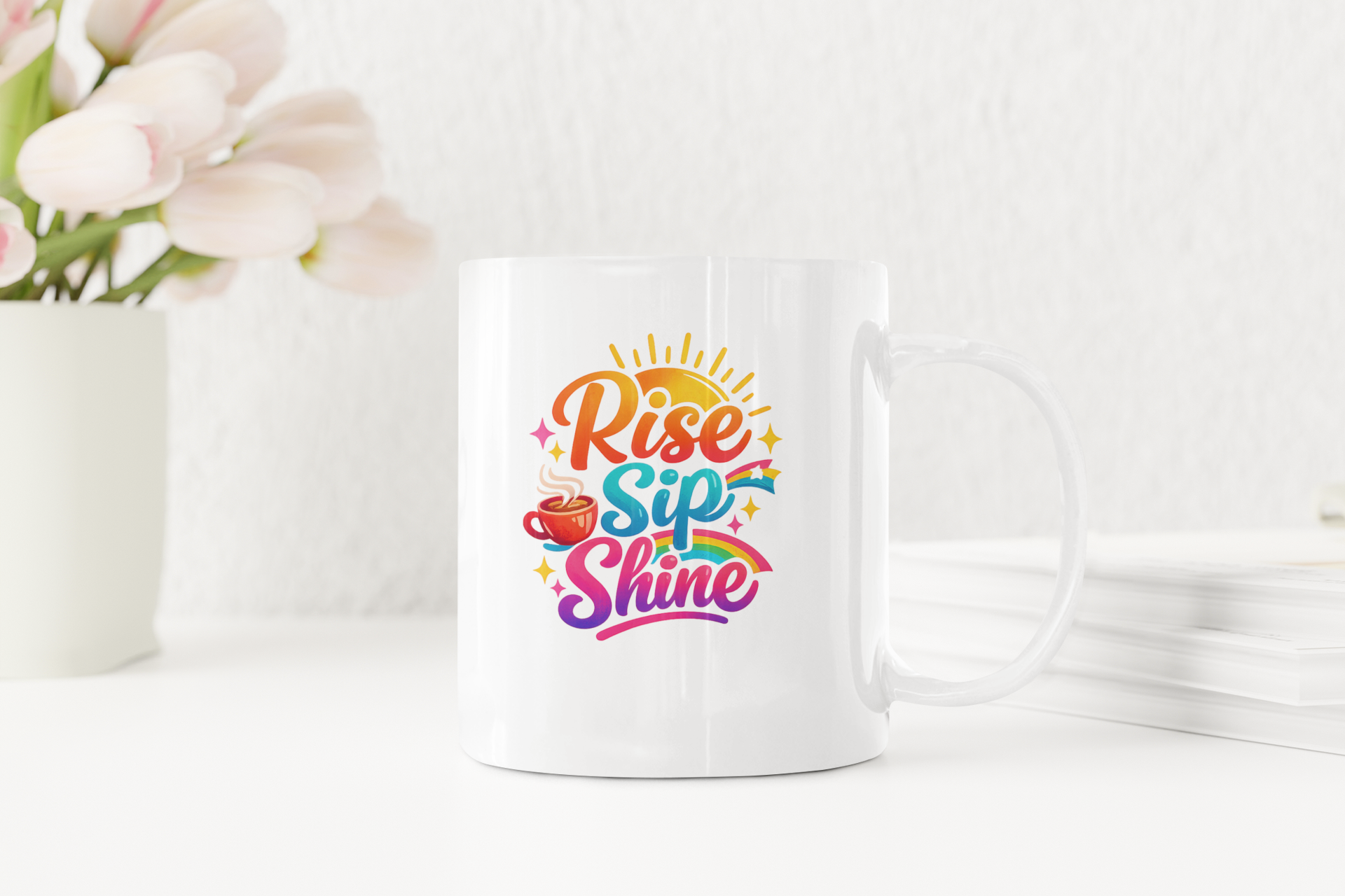 Rise Sip Shine- 15oz Ceramic Mug