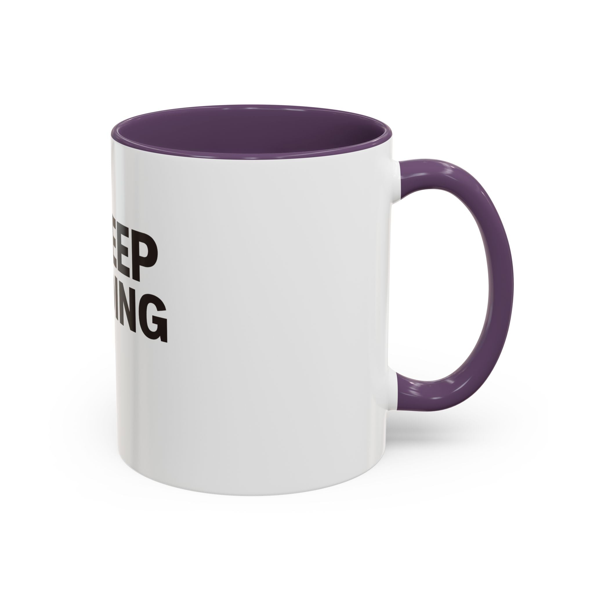 Keep Going Peace & Heart Accent Coffee Mug — Motivational Tea Cup for Encouragement