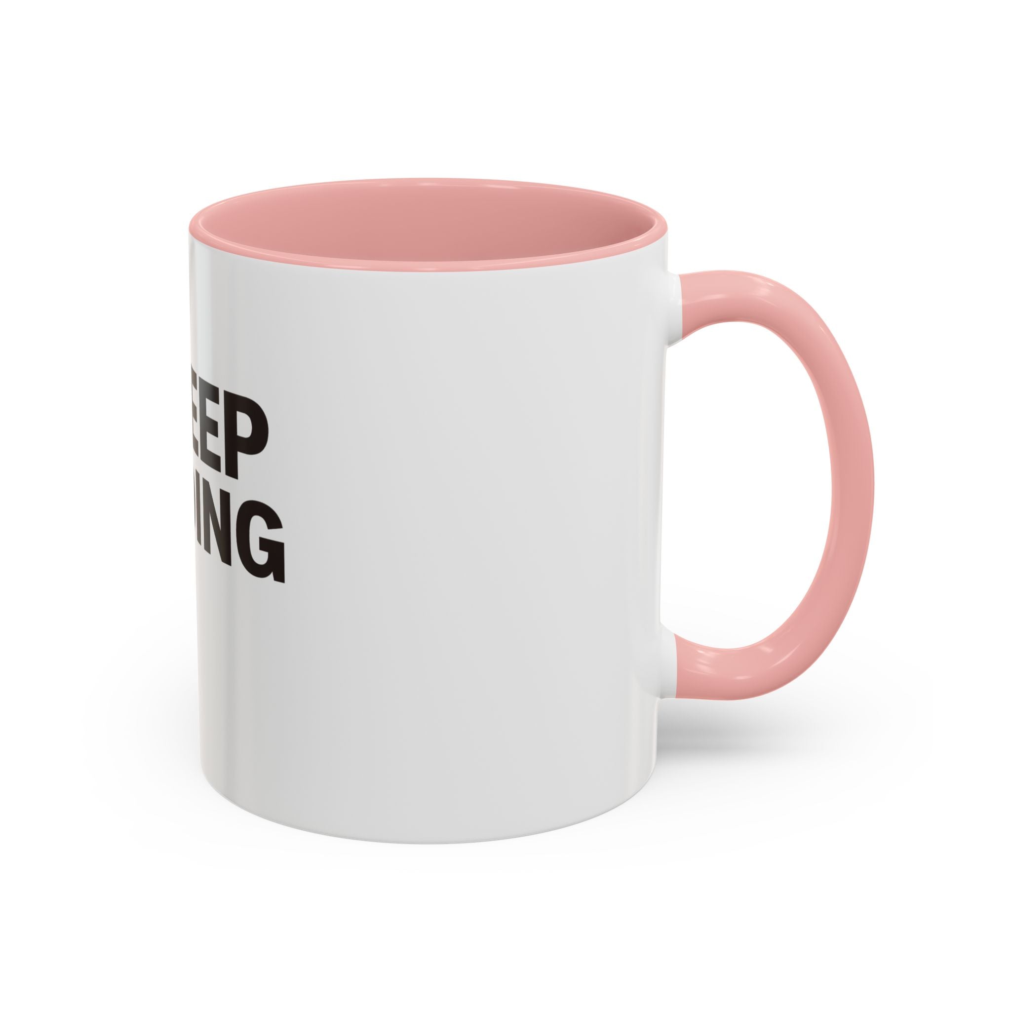 Keep Going Peace & Heart Accent Coffee Mug — Motivational Tea Cup for Encouragement