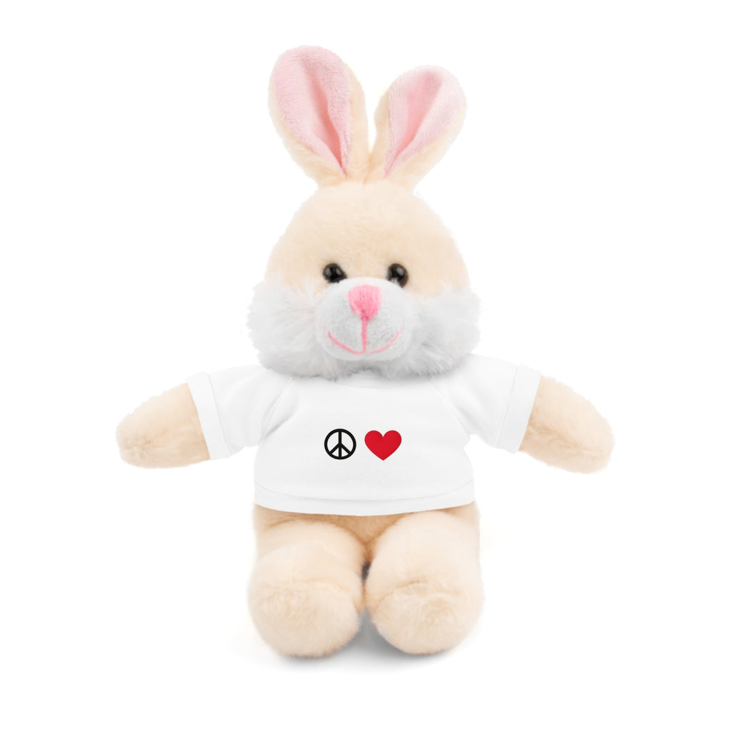 Peace and Heart Plush Friends — Inspirational Plush with 'Keep Going' Tee