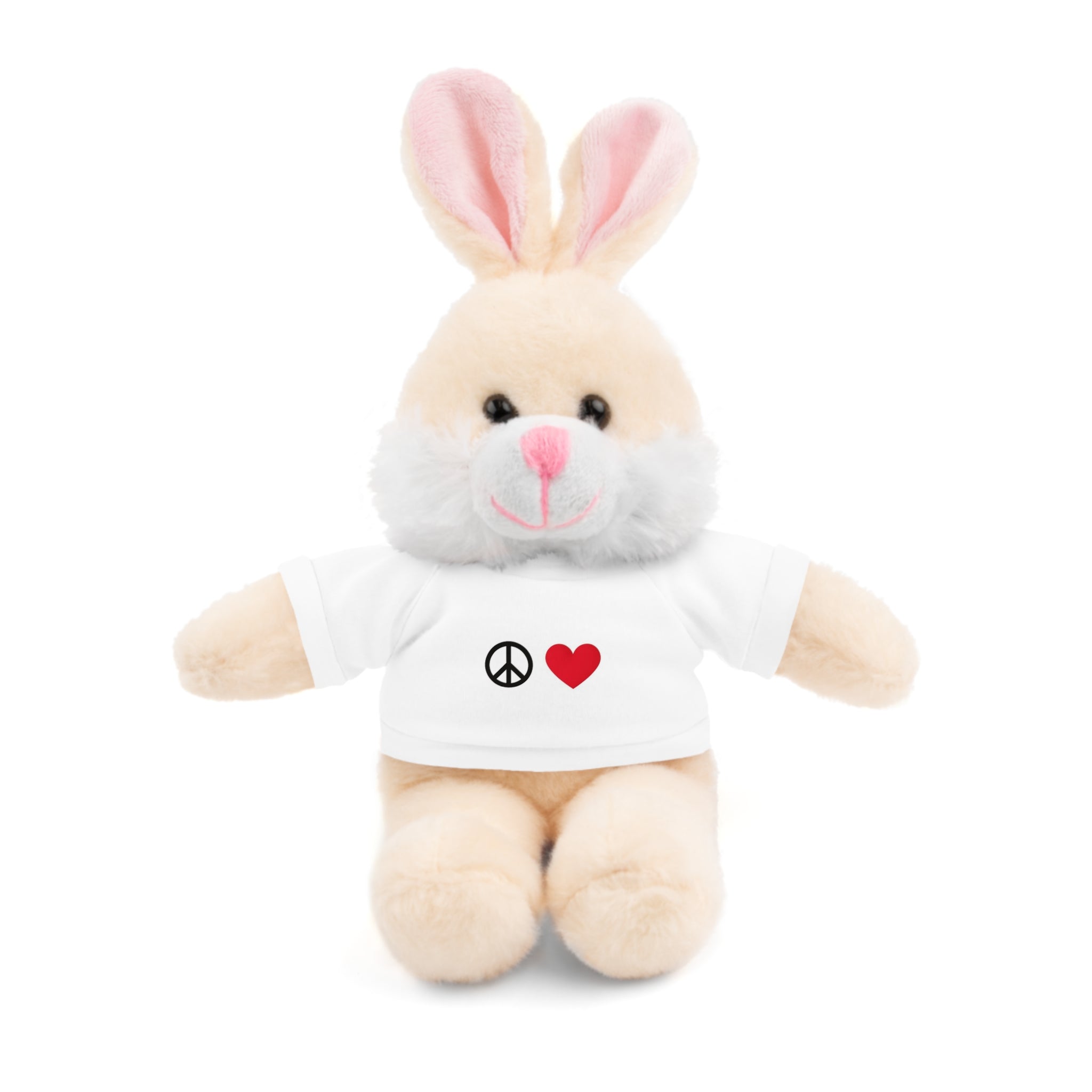 Peace and Heart Plush Friends — Inspirational Plush with 'Keep Going' Tee