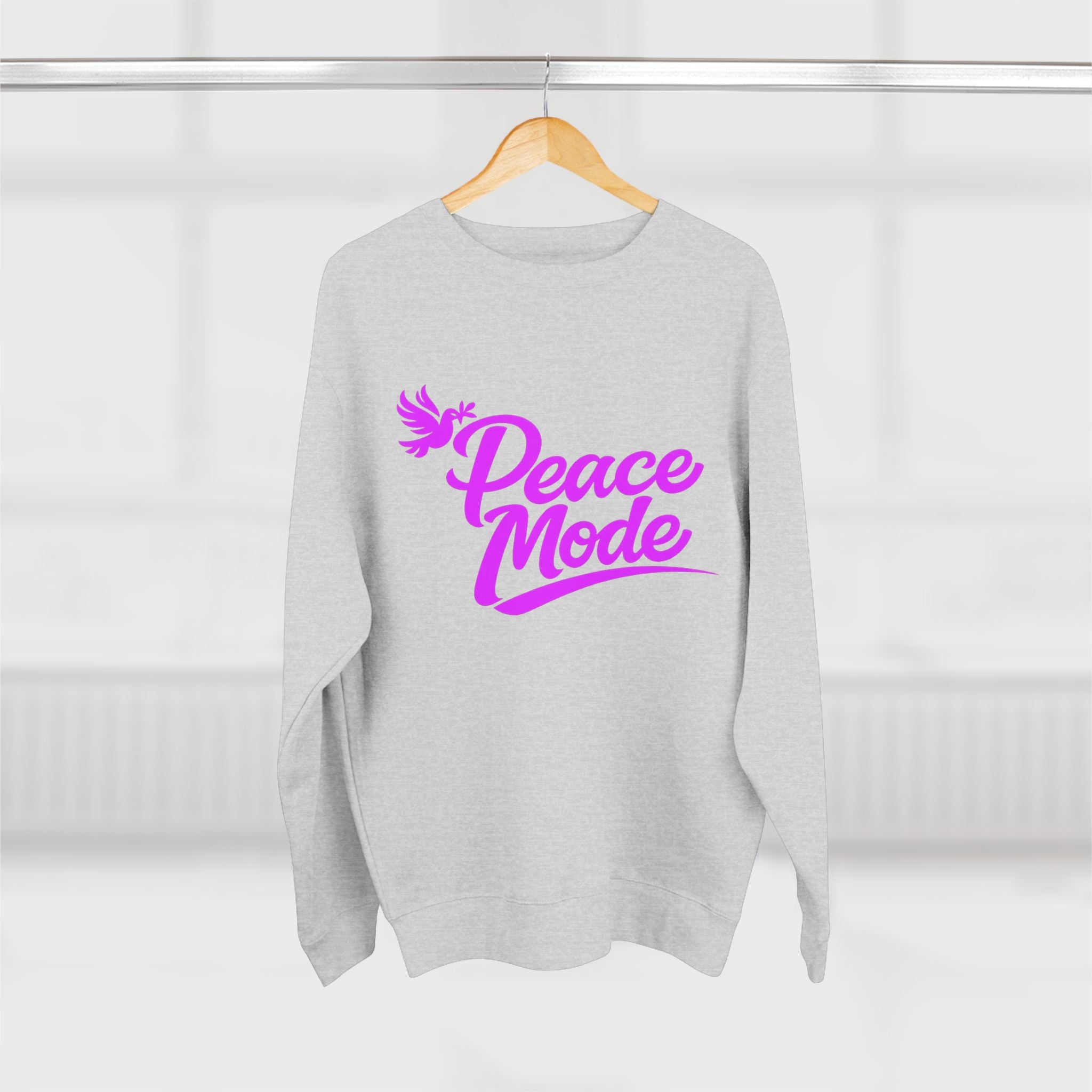 Peace Mode - Crewneck Sweatshirt - Purple